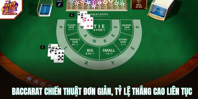 Baccarat chiến thuật đơn giản, tỷ lệ thắng cao liên tục