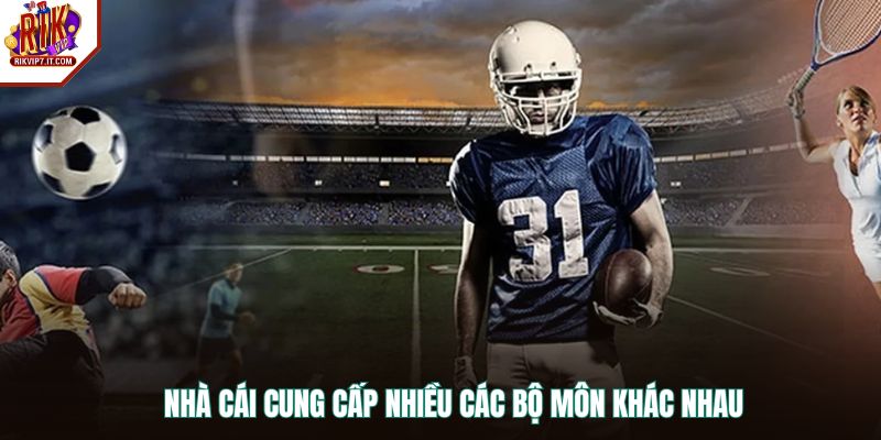Nhà cái cung cấp nhiều các bộ môn khác nhau